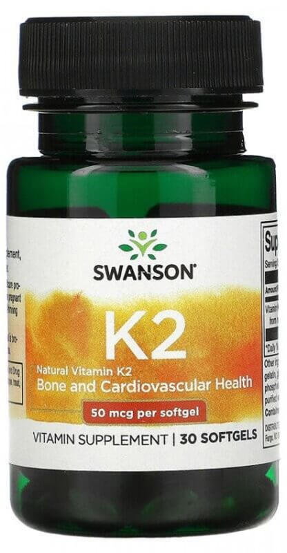Swanson Vitamin K2 - Natural 50 mcg, 30 капс.